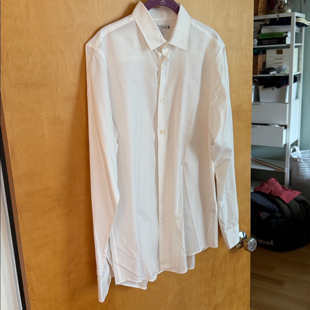 Men’s Zara slim fit white dress shirt